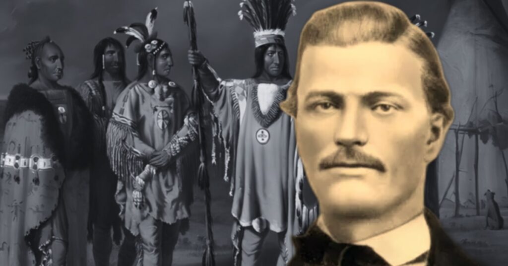 Blog post cover image depicting John Bozeman and Native American Indians.